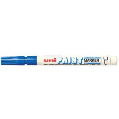 UNI BALL Marqueur Permanent Paint Px-21 Bleu Fonc&eacute;