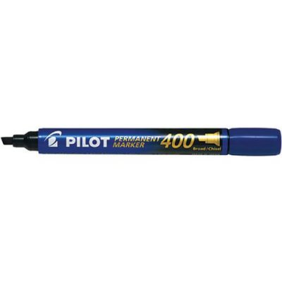 PILOT Marqueur permanent  Market 400 - pointe biseaut&eacute;e large - bleu