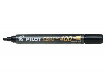 PILOT Marqueur permanent  Market 400 - pointe biseaut&eacute;e large - noir