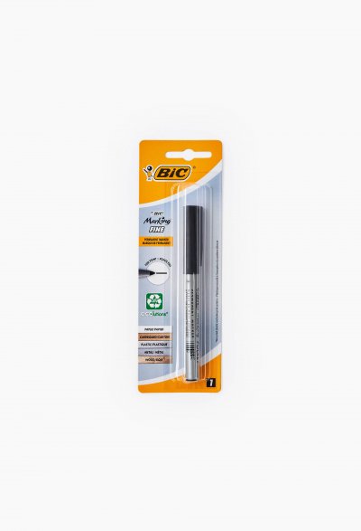 BIC Marqueur permanent pointe fine Marking Fine ecolutions noir