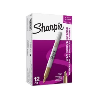 SHARPIE Marqueur permanent  FINE - Pointe fine - Colors m&eacute;tallique : or