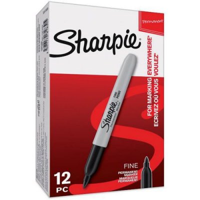 SHARPIE Marqueur permanent  Fine - pointe ogive 0,9 mm - noir
