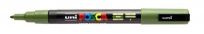 POSCA Marqueur pointe fine conique PC-3M  vert kaki - vert kaki