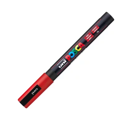 POSCA Marqueur  Pointe conique Fine Uni Rouge