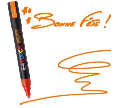 POSCA Marqueur  pointe conique trait moyen Orange fluo