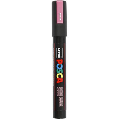 POSCA Marqueur  pointe conique trait moyen Rose m&eacutetallique