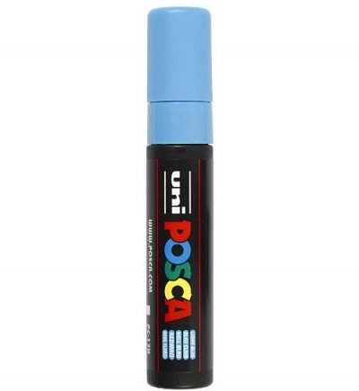 POSCA Marqueur  pointe rectangulaire extra-large Bleu clair