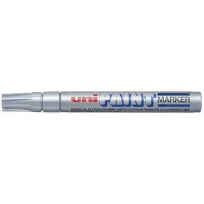 UNIBALL Marqueur tout terrain pointe moyenne 2,2 &agrave; 2.8 mm uni - argent
