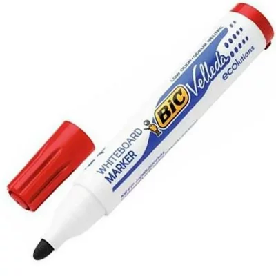 BIC Marqueur Velleda 1701  Effa&ccedil;able &agrave; sec pointe ogive Rouge