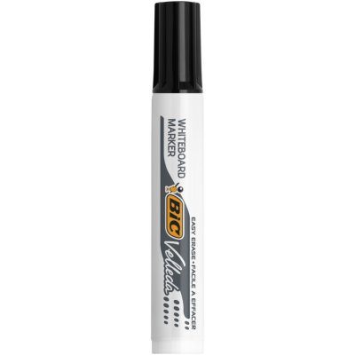 BIC Marqueur Velleda 1791  Effa&ccedil;able &agrave; sec pointe biseau Noir