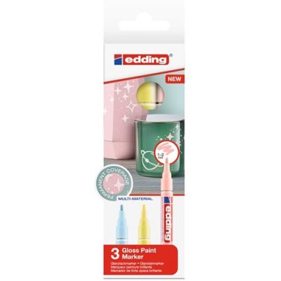 EDDING Marqueurs Peinture  751 Pointe Fine - Pastel - 3 pcs
