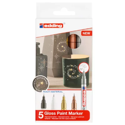 EDDING Marqueurs Peinture  780 Pointe Extra-fine - Pastel - 5 pcs