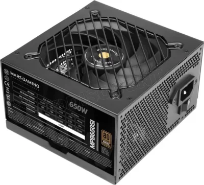 MARS GAMING  Alimentation Modulaire Mpb650psi/650w/ventilador 12cm/80 Plus Gold