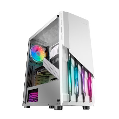 MARS GAMING   MCX2W unit&eacute; centrale Tower Blanc