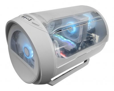 MARS GAMING  MC-CYLONW Mini Tower Blanc