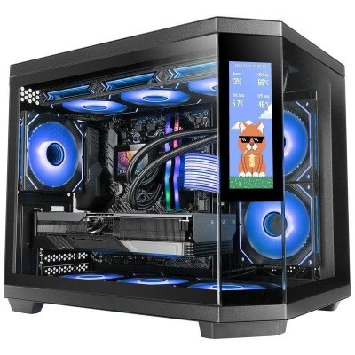 MARS GAMING  MC3TCORELCDM unit&eacute; centrale Mini Tower Noir