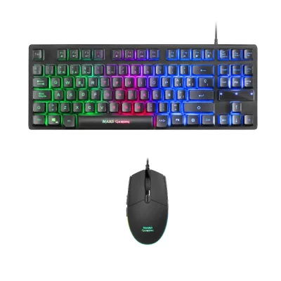 MARS GAMING  mcptkl 3200 dpi usb rgb es noir