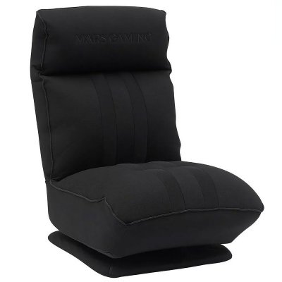 MARS GAMING  MGC-THRONE Canap&eacute; de jeu Base rotative &agrave; 360&deg; Dossier et appui-t&ecirc;te r&eacute;glables Noir