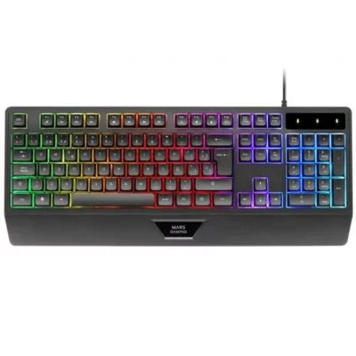 MARS GAMING  MK124 clavier USB Espagnole Noir - Neuf