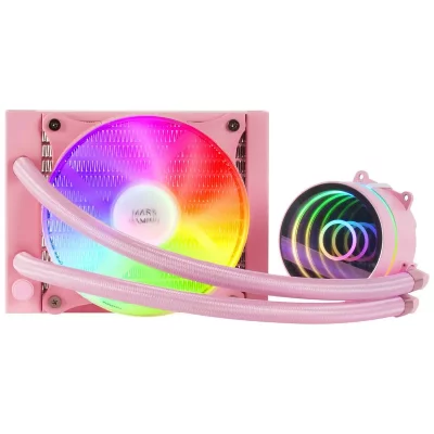 MARS GAMING  ml-one120 kit refrigeraci&oacute;n liquida frgb rosa