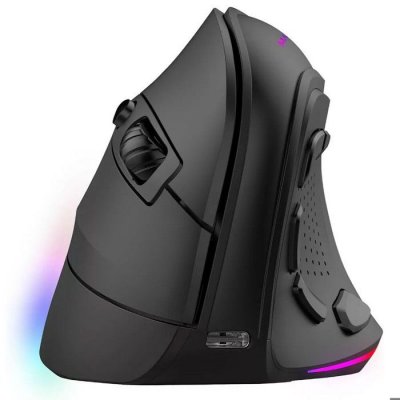 MARS GAMING  MM-SK Souris de jeu verticale ergonomique sans fil RVB Chroma 8400DPI Tri-Mode Noir