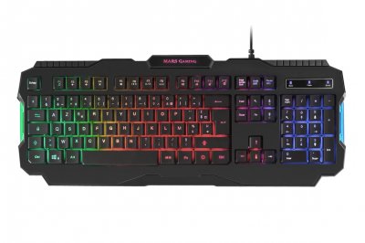 MARS GAMING  MRK0, Clavier Gaming Antighosting, RGB Rainbow, Layout Fran&ccedil;ais