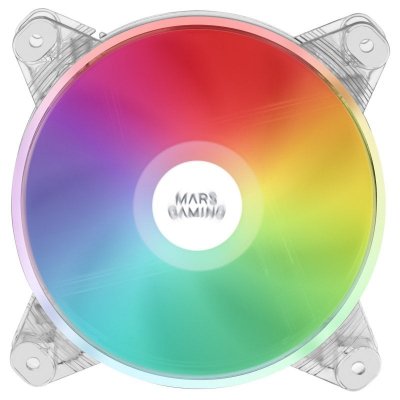 MARS GAMING MARSGAMING MFD RGB Ventilateur Boitier, 12cm Taille, Transparent