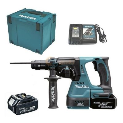 MAKITA Marteau perforateur  18vp avec 2 piles