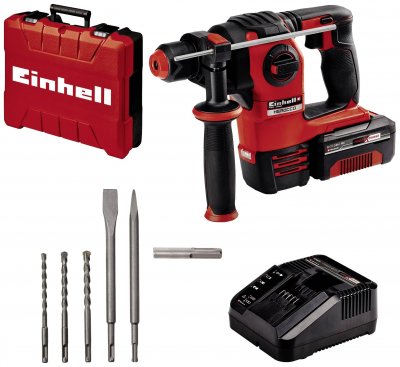 EINHELL Marteau perforateur sans fil HEROCCO Kit +5 Accessoire (1x3,0Ah) - avec batterie
