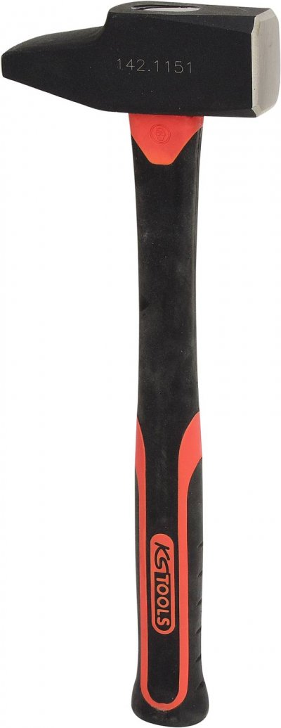 KS TOOLS Marteau rivoir manche tri-mati&egrave;re, t&ecirc;te 1,5 kg -  142.1151