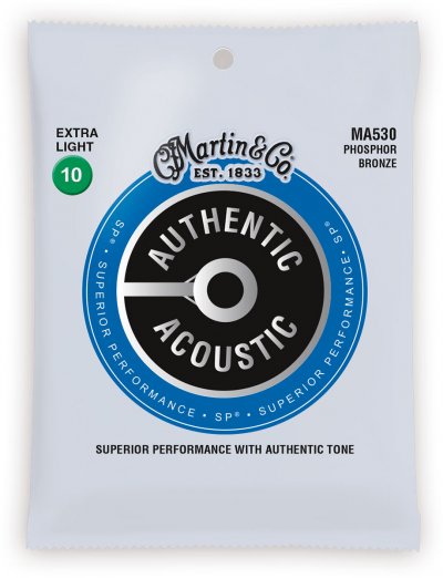 MARTIN STRINGS MARTIN Cordes Authentic, Extra Light, 92/8