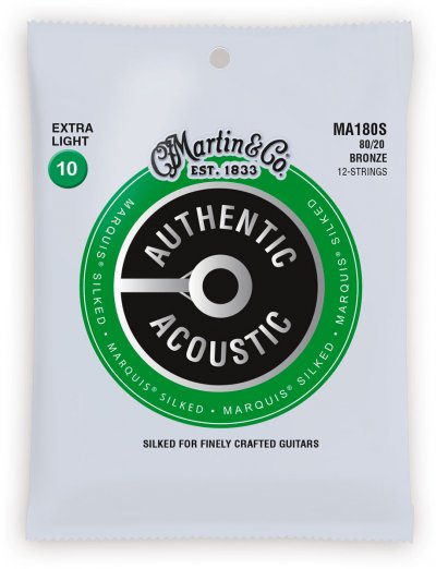 MARTIN & CO MARTIN Cordes Authentic Silked, 12c Extra Light, 80/20