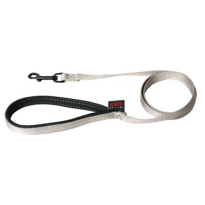 MARTIN SELLIER  - Laisse Double en Nylon de 25-60cm pour Chien - Gris