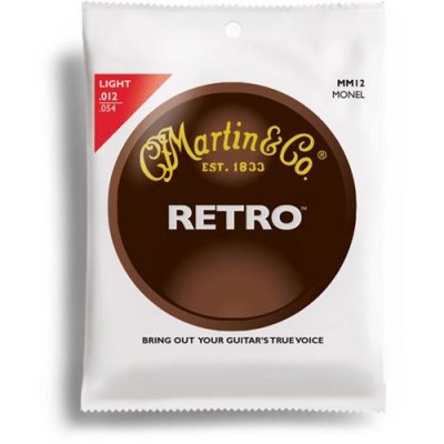 MARTIN  Strings Mm12 Retro Light Jeu De Cordes Pour Guitare Acoustique