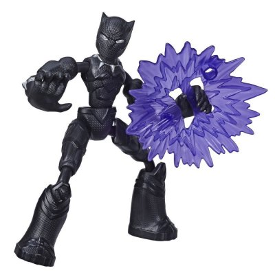 HASBRO Marvel Bend And Flex Black Panther Multicolore