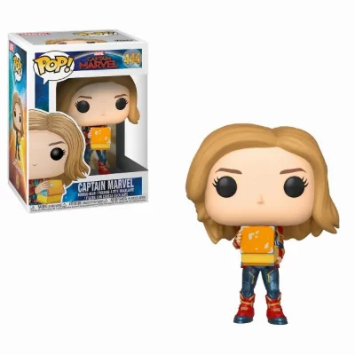 FUNKO Marvel - Bobble Head Pop N&deg; 444 - Captain Marvel With Lunch Box