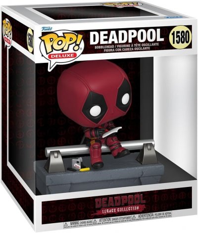 FUNKO Marvel - Figurine POP! Deluxe Deadpool sur le pont 9 cm