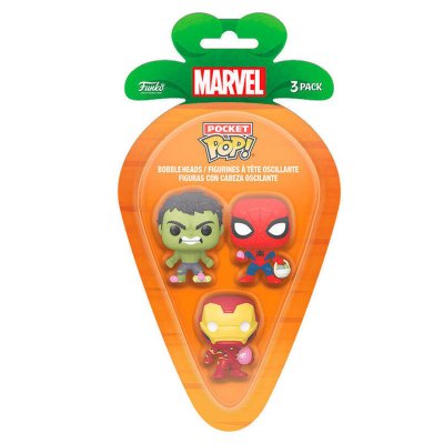 FUNKO Marvel - Pack 3 Figurines Pocket Pop! Sm/im/h 4 Cm
