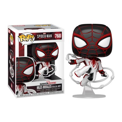 FUNKO Marvel 's Spider-Man - Figurine POP! Miles Morales Track Suit 9 cm