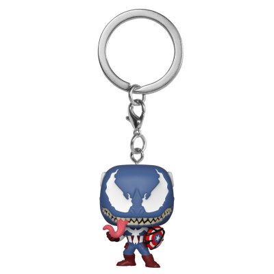 FUNK Marvel venom - porte-cl&eacute;s pocket pop! Captain america 4 cm