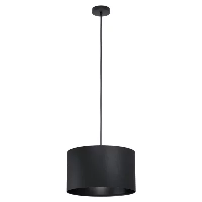 EGLO Maserlo Plafonnier Suspension Cylindrique Noir