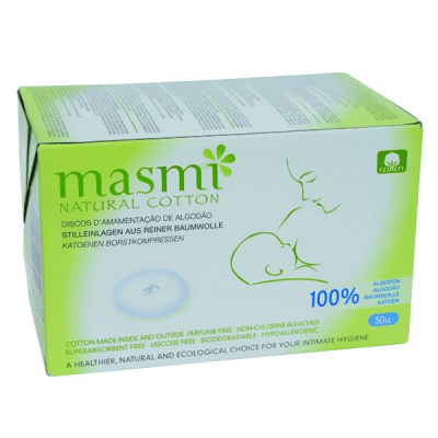 MASMI  Coussinets d'allaitement coton bio 30 Unit&eacute;s 130 gr