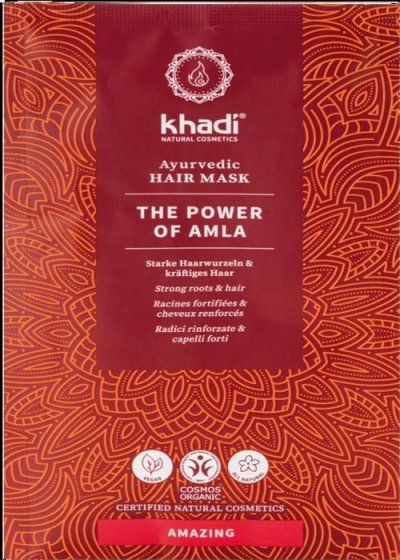 KHADI Masque Capillaire Ayurv&eacute;dique &agrave; la Poudre d'Amla Fortifiante - 