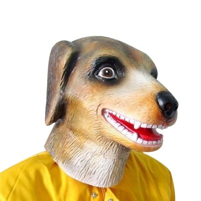GENERIQUE Masque de chien en latex 