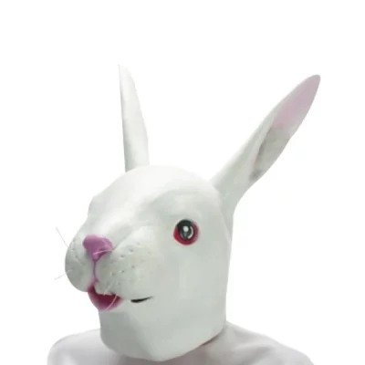 GENERIQUE Masque de lapin d&eacute;guisement latex