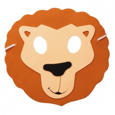 PARTYPRO Masque Enfant Lion - Beige - Taille Unique