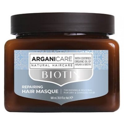 ARGANICARE Masque hydratant r&eacute;parateur cheveux secs Biotine  500ML