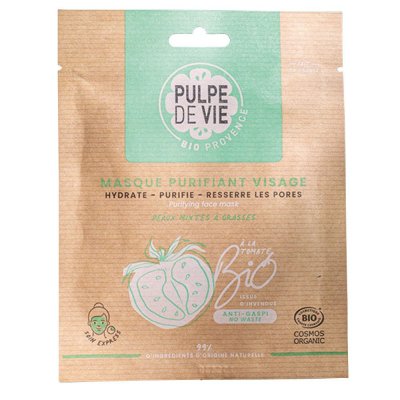 PULPE DE VIE Masque Tissu Visage Bio [Im]perfection - Pi&ntilde;a Tomata - 
