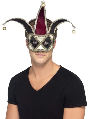 PL RH SMITH & SONS WIGMAKERS LTD TRADING AS SMIFFY S, Masque V&eacute;nitien D'arlequin Sinistre