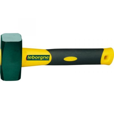 LEBORGNE Massette 12kg Angles Abattus Douille Coniq. Manche Novagrip